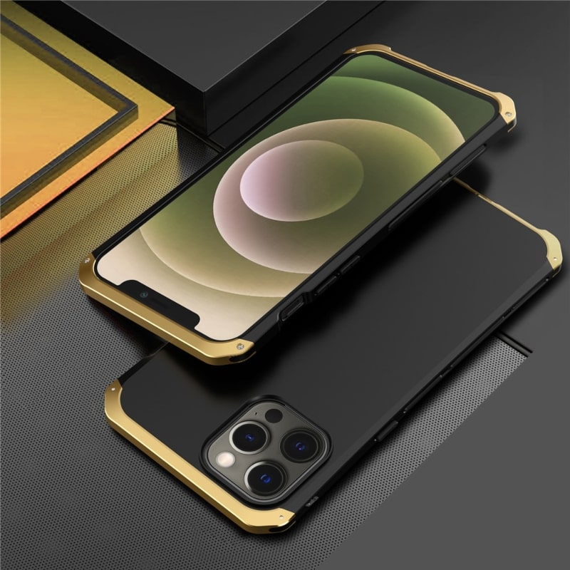 Reinforced Metal Frame iPhone Case with Camera Shield & Drop Protection for 14/15/16 Series | Thomler