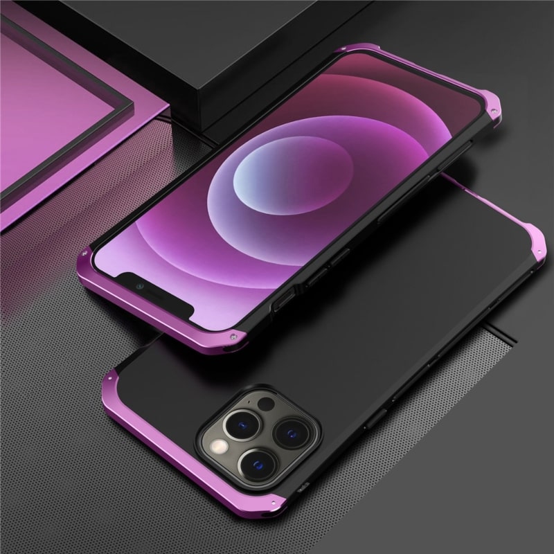 Reinforced Metal Frame iPhone Case with Camera Shield & Drop Protection for 14/15/16 Series | Thomler