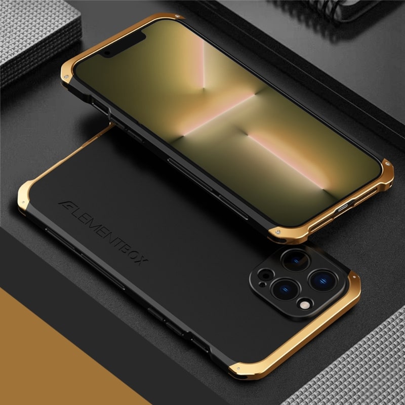 Reinforced Metal Frame iPhone Case with Camera Shield & Drop Protection for 14/15/16 Series | Thomler