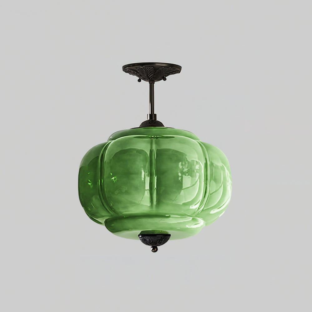 Pendant Light Glass Shade 14.9 in Brass Gold Dining Room Kitchen Island Hanging Ceiling Lamp Vintage | Thomler