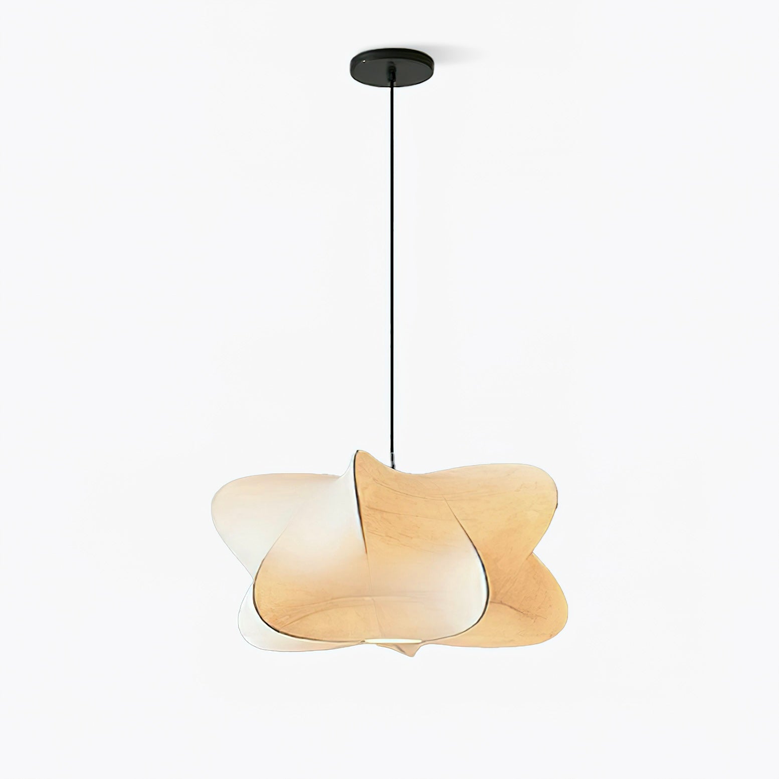 Pendant Light Silk 23.6 in 11 in E27 3-Light White Dining Living Room Modern Ceiling Lamp | Thomler