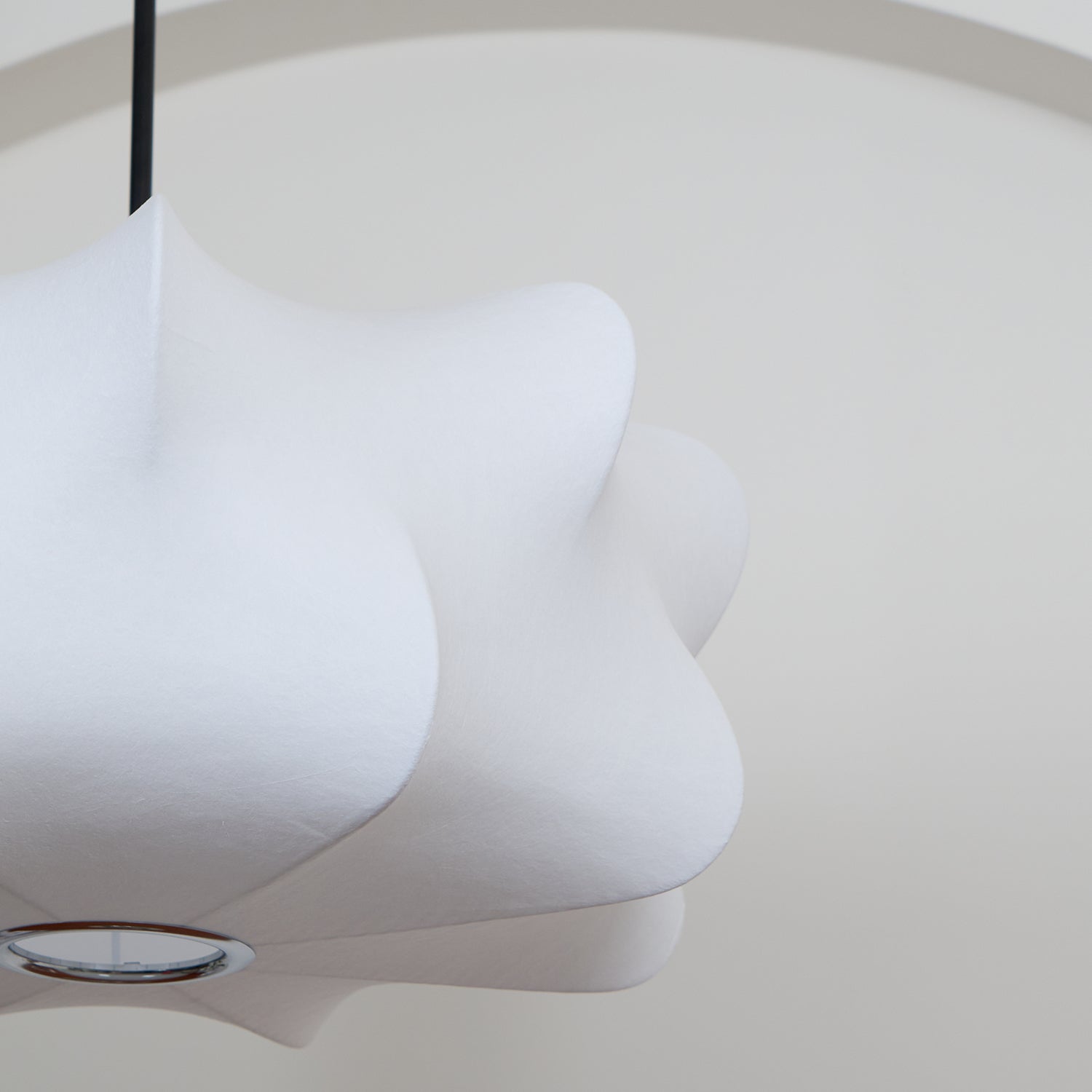 Pendant Light Silk 23.6 in 11 in E27 3-Light White Dining Living Room Modern Ceiling Lamp | Thomler