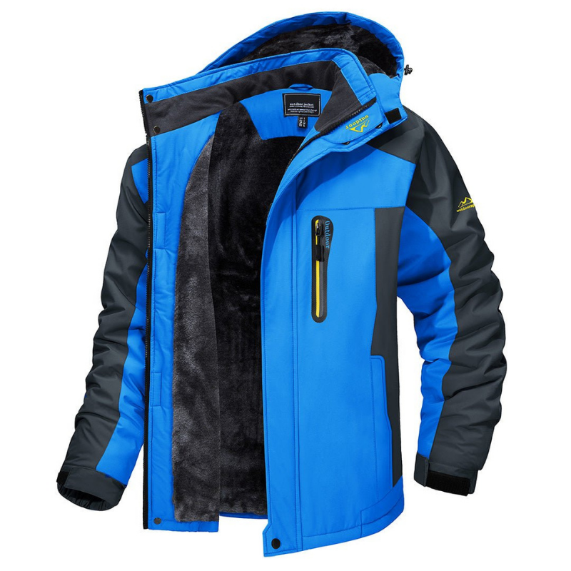 Men's Insulated Parka with Removable Hood – Heavy-Duty Cold Weather Coat with Fleece Interior for Winter Hiking, Work & Everyday Wear | Thomler