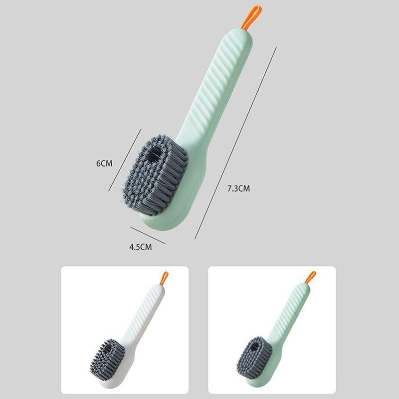 Self-Dispensing Scrub Brush Set for Sneakers, Floors & More – 2-Pack with Built-In Soap Reservoir | Thomler