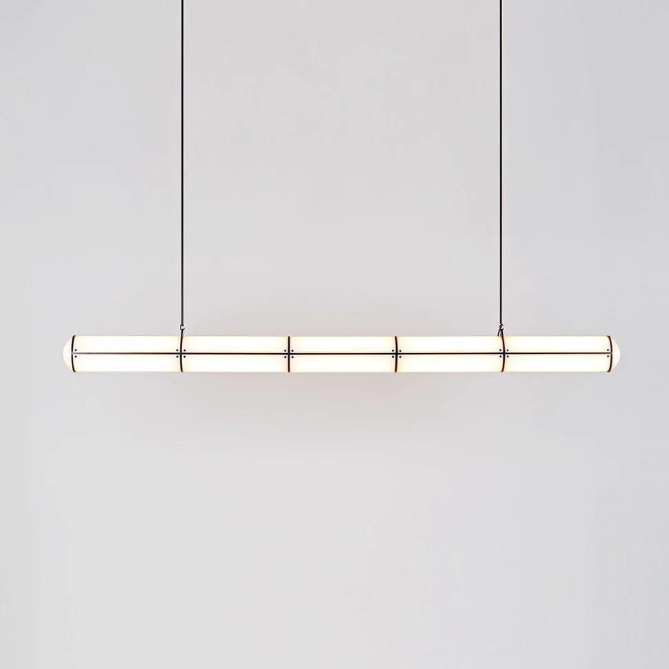 Metal LED Ceiling Light 59 in (150 cm) Adjustable Warm Neutral Cool Indoor Living Room Kitchen Dining Fixture | Thomler