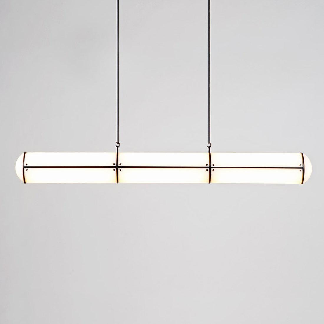 Metal LED Ceiling Light 59 in (150 cm) Adjustable Warm Neutral Cool Indoor Living Room Kitchen Dining Fixture | Thomler