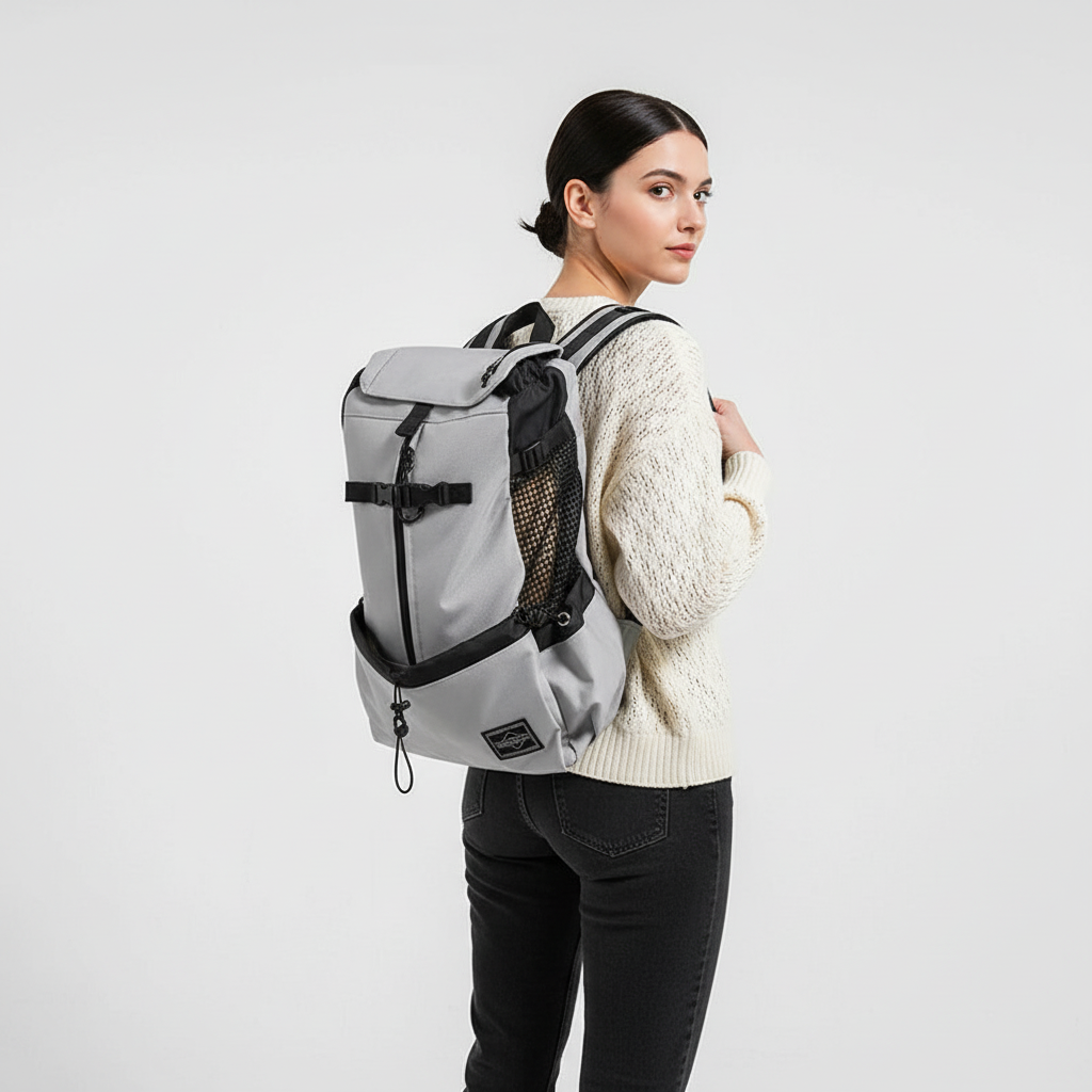 Dog Carrier Backpack for Small to Medium Pets – Hands-Free Travel Pack with Padded Straps & Ventilation | Thomler