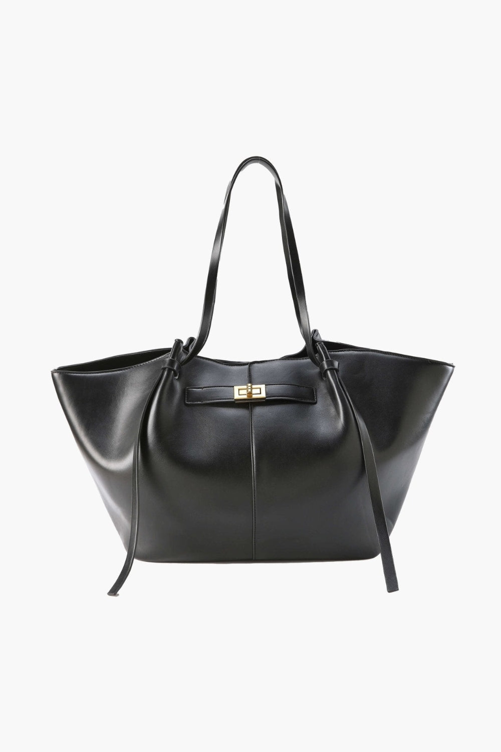 Structured Leather Carryall with Hardware Accent & Interior Organizer Pocket for Daily Commute | Thomler