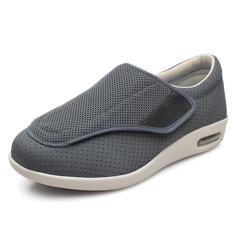 Extra-Wide Adjustable Velcro Shoes for Swollen Feet with Memory Foam Insoles – Breathable Diabetic-Friendly Slip-Resistant Sneakers for | Thomler