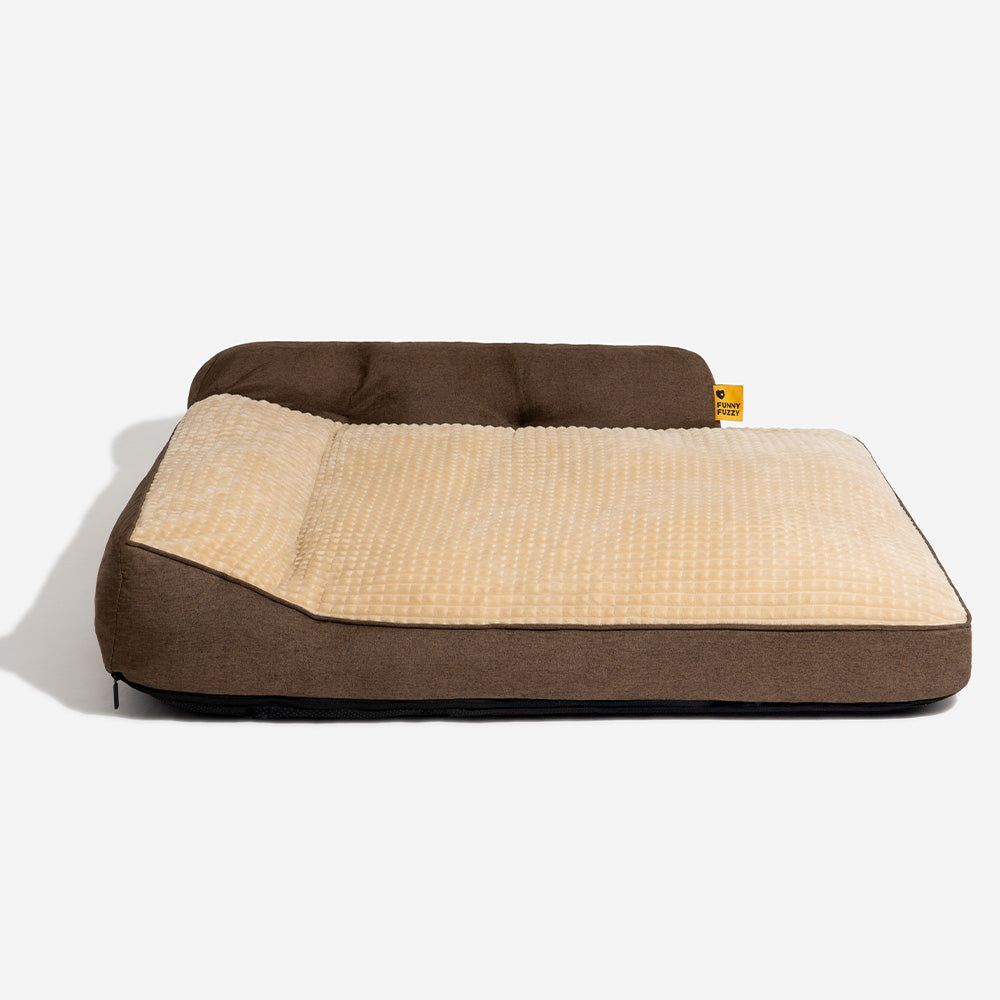 Orthopedic Pet Bed with Bolster Pillow for Dogs & Cats – Washable, Non-Slip Base, Year-Round Comfort | Thomler