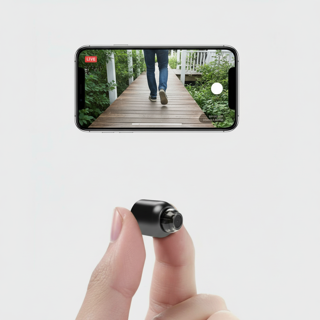 Compact WiFi Security Camera 1080p HD Indoor with Night Vision & Motion Alerts 120° Wide Angle Two-Way Audio Remote Monitoring for Home Offi | Thomler