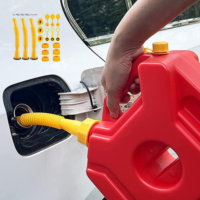 Fuel Container Replacement Spout Kit with Bendable Hose for Gas Cans – Universal Fit Pouring Nozzle Set | Thomler