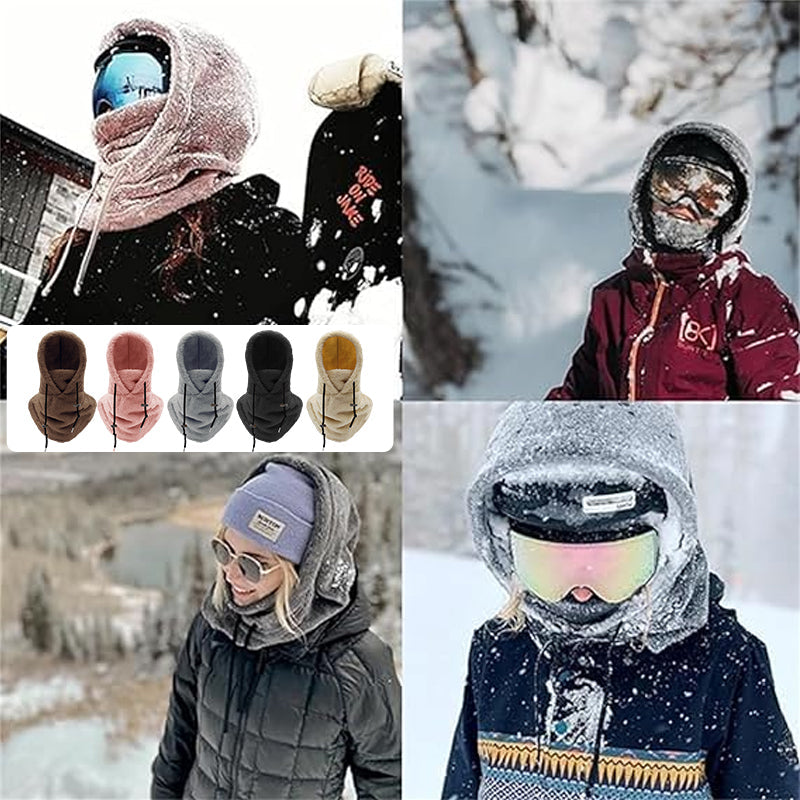 Fleece Balaclava Ski Mask Full Face Winter Hood Windproof Adjustable Neck Warmer for Skiing Snowboarding Hiking Motorcycling | Thomler