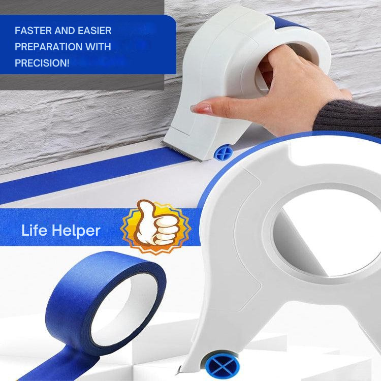Painter's Tape Applicator Tool for Crisp Edges on Walls Baseboards Ceilings Trim Work Professional Straight Lines Home Painting Projects DIY | Thomler