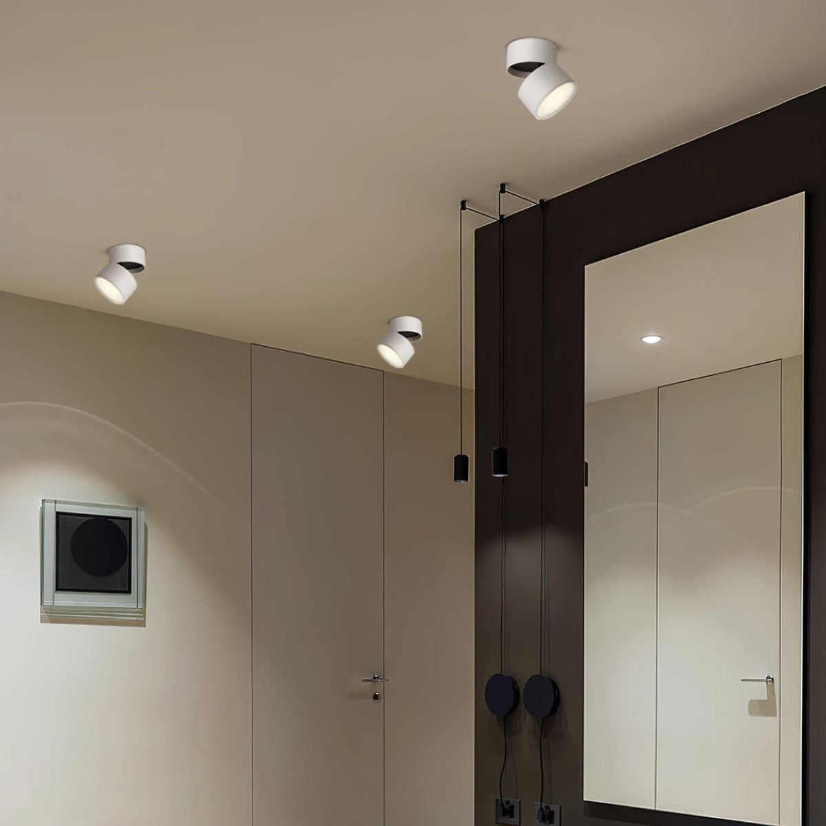 Adjustable Aluminum Spotlight with Tilting Head for Wall & Ceiling – Directional Track Light | Thomler