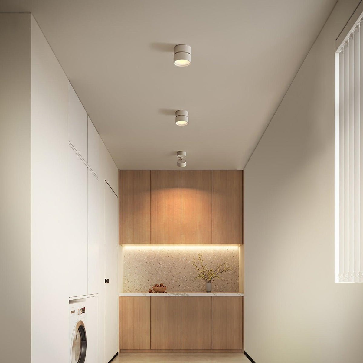 Adjustable LED Ceiling Spotlight in Minimalist Scandinavian Style – Directional Accent Light for Living Room, Gallery, Hallway & Modern | Thomler