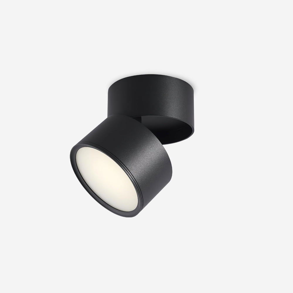 Ceiling Lamp Aluminum 3.9 in Adjustable Black White Home Gallery Spotlight Warm White 7W LED | Thomler