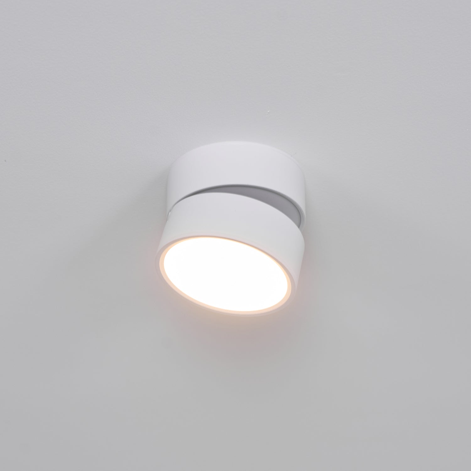 Ceiling Lamp Aluminum 3.9 in Adjustable Black White Home Gallery Spotlight Warm White 7W LED | Thomler