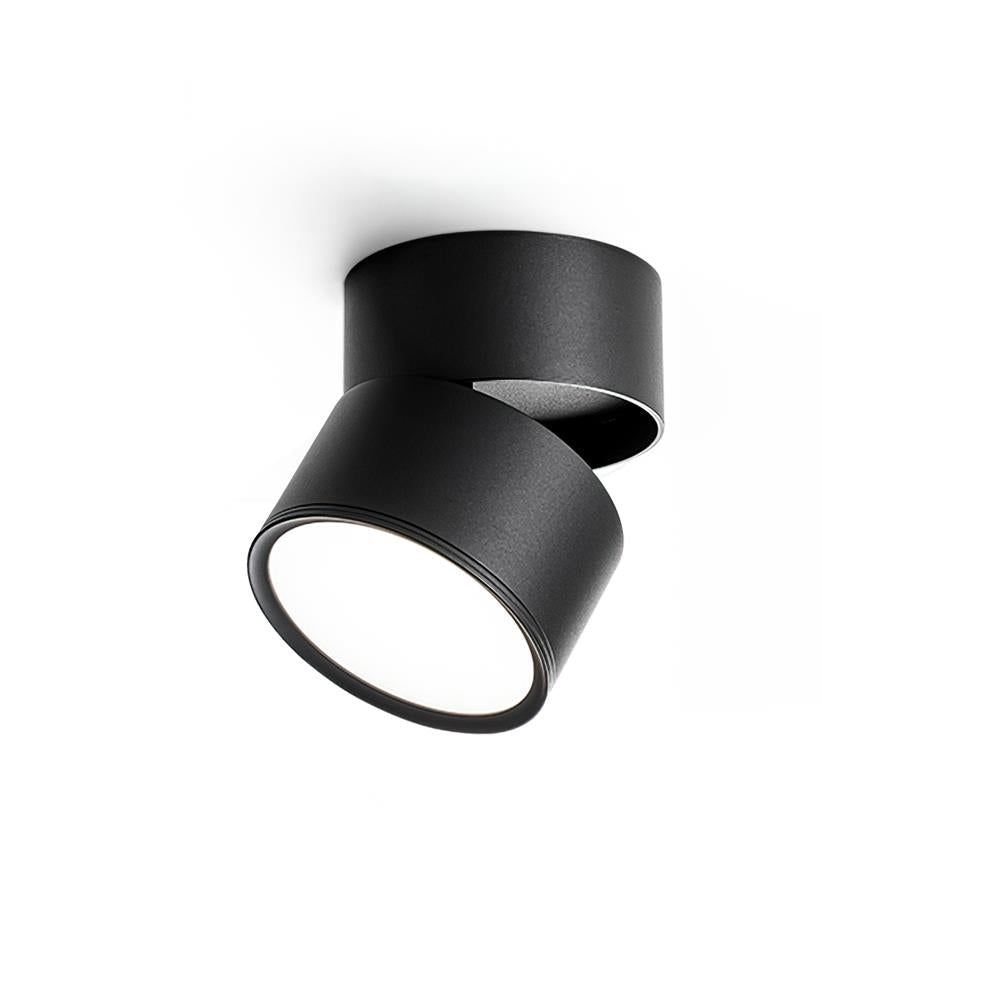 Ceiling Lamp Aluminum 3.9 in Adjustable Black White Home Gallery Spotlight Warm White 7W LED | Thomler