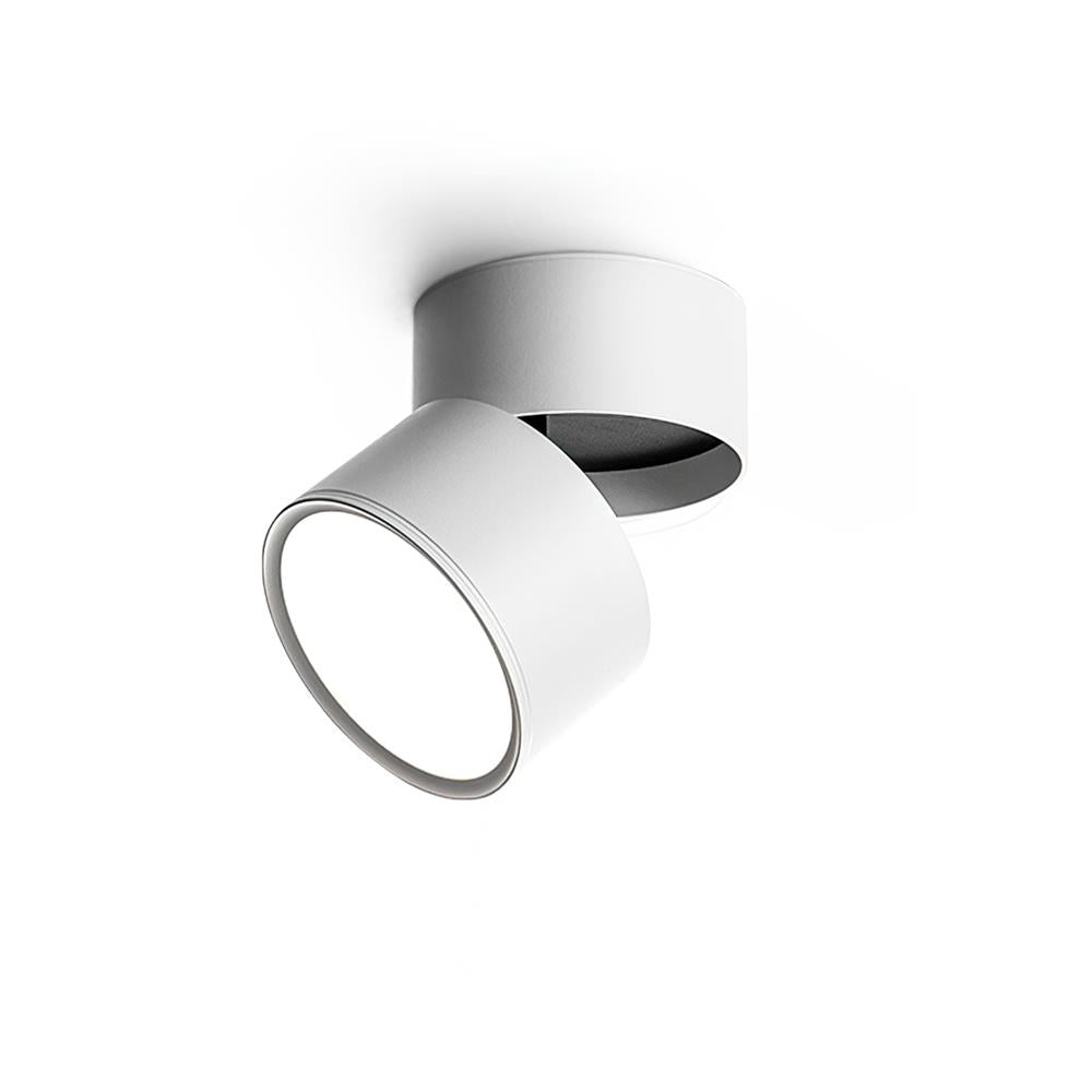 Ceiling Lamp Aluminum 3.9 in Adjustable Black White Home Gallery Spotlight Warm White 7W LED | Thomler