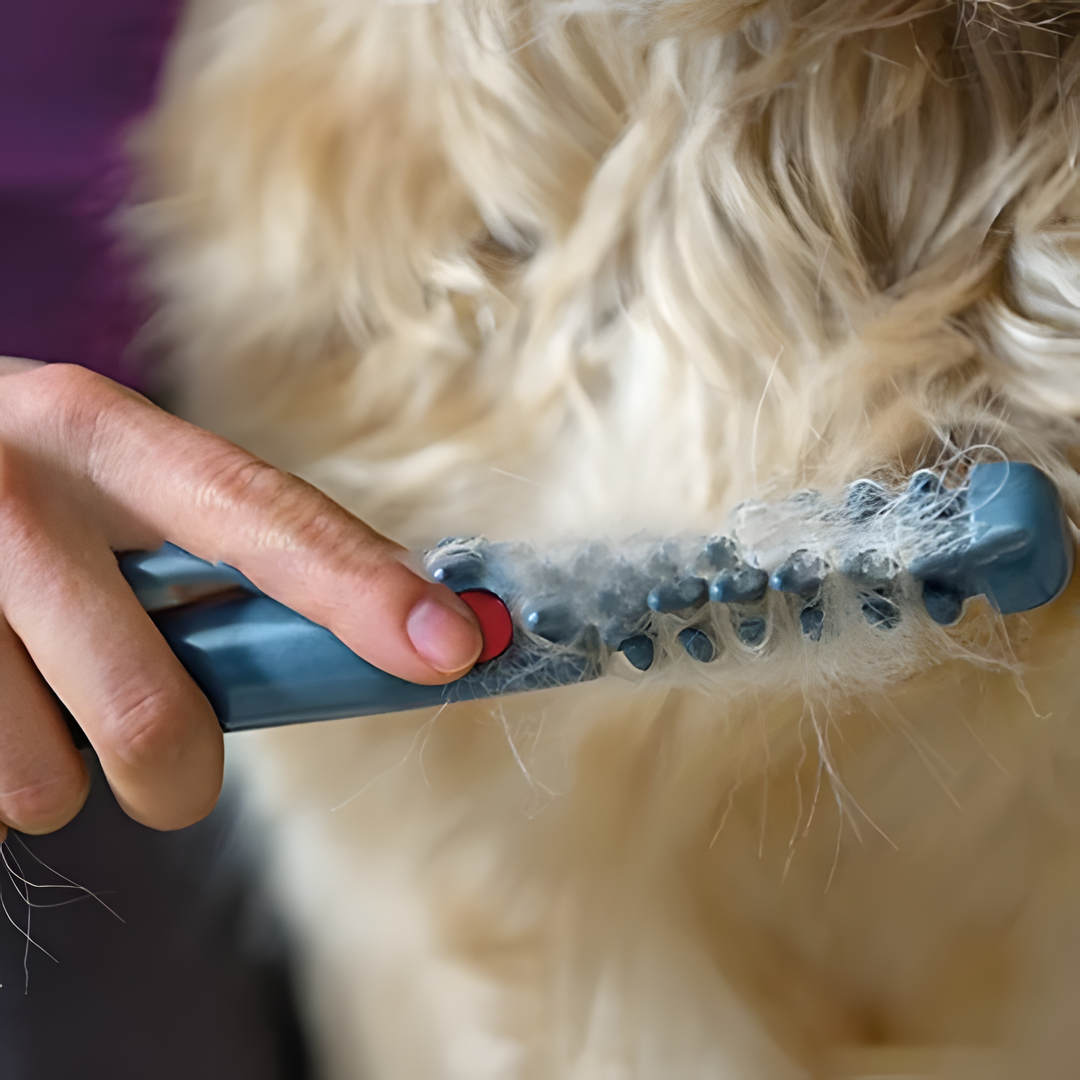 Gentle Pet Grooming Comb with Rounded Blades for Tangle-Free Fur on Dogs & Cats | Ergonomic Dematting Tool for Long & Short Hair | Safe | Thomler