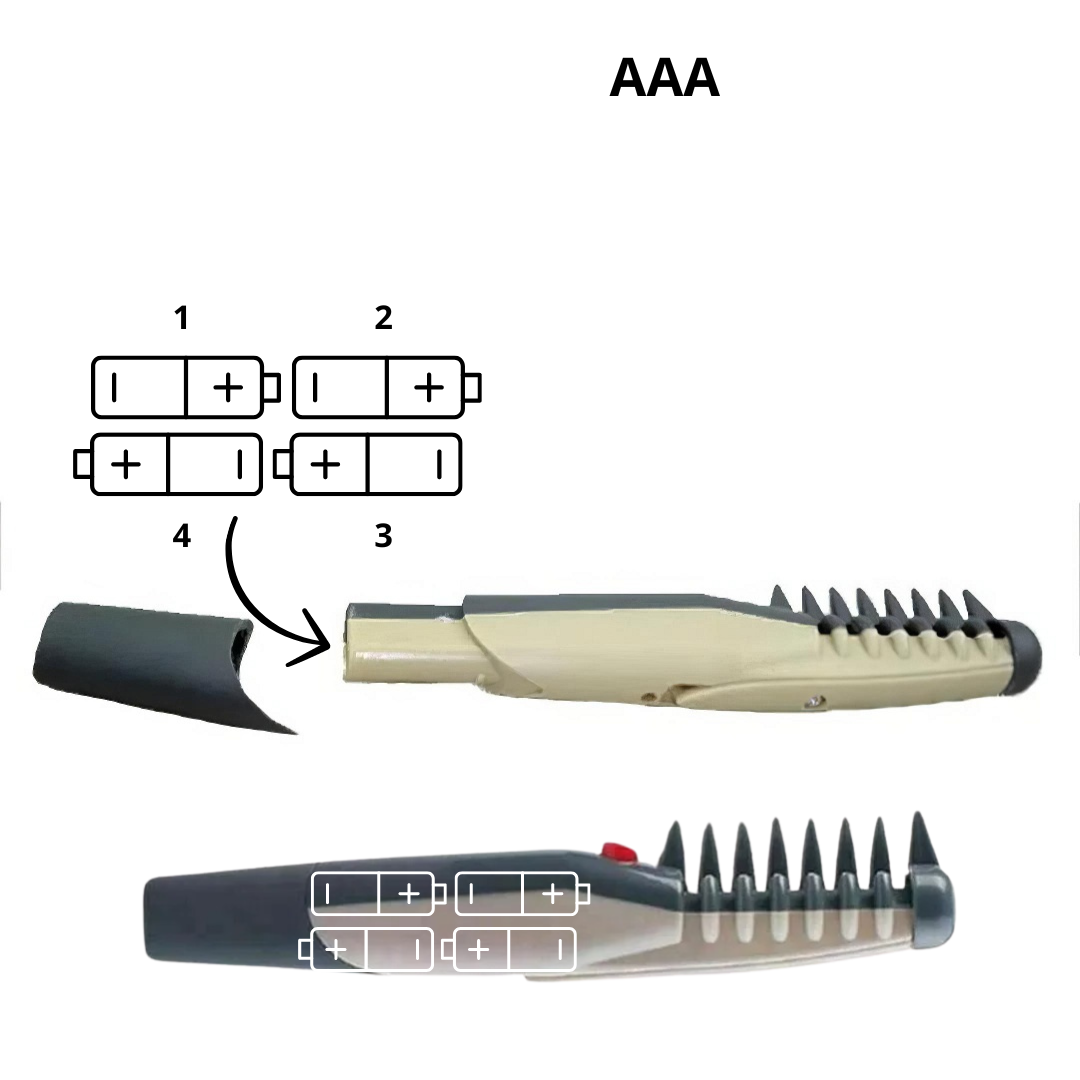 Gentle Pet Grooming Comb with Rounded Blades for Tangle-Free Fur on Dogs & Cats | Ergonomic Dematting Tool for Long & Short Hair | Safe | Thomler