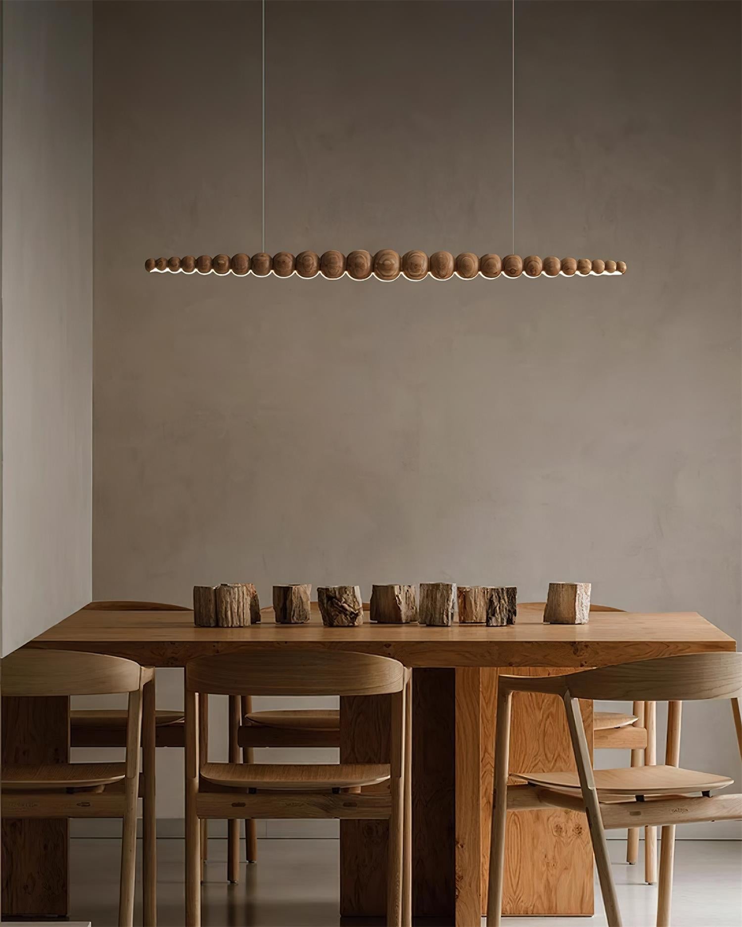 Chandelier Metal Acrylic Linear 46.4 in Warm White Indoor Dining Room Modern Pendant Light | Thomler