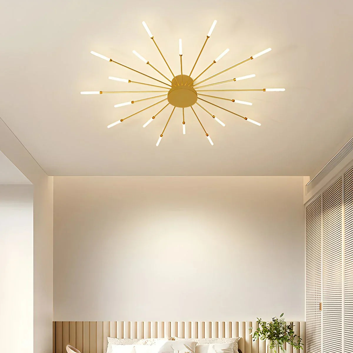 Ceiling Light Metal LED 20 To 42 Light Points Living Room Dining Room Dimmable Remote Modern Lighting Fixture | Thomler