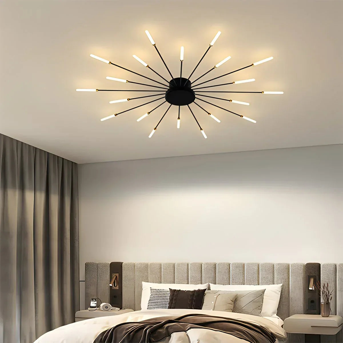 Ceiling Light Metal LED 20 To 42 Light Points Living Room Dining Room Dimmable Remote Modern Lighting Fixture | Thomler