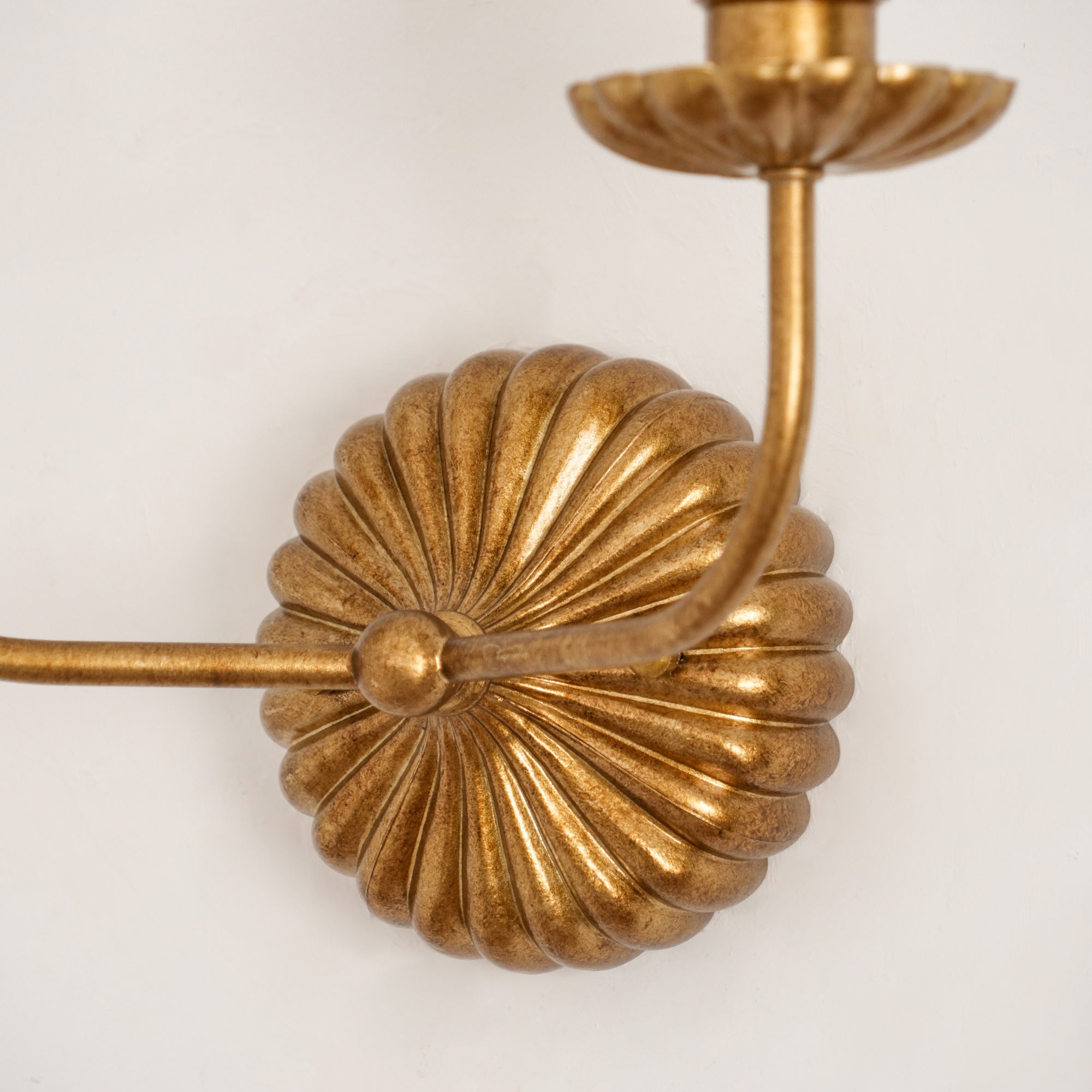 Wall Lamp Metal Fabric Shade 15W Antique Gold Bedroom Hallway Sconce Classic Modern Lighting Fixture | Thomler