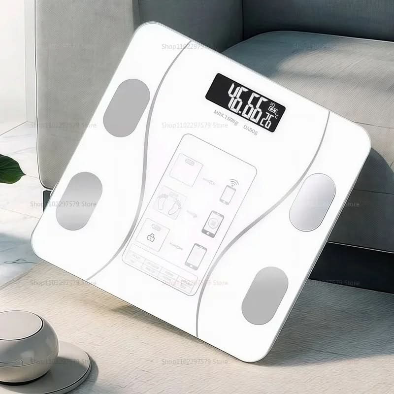 Smart Body Composition Scale with 11 Health Metrics, LED Display & App Sync for Fitness Tracking, Weight Management & Muscle Gain Monitoring | Thomler