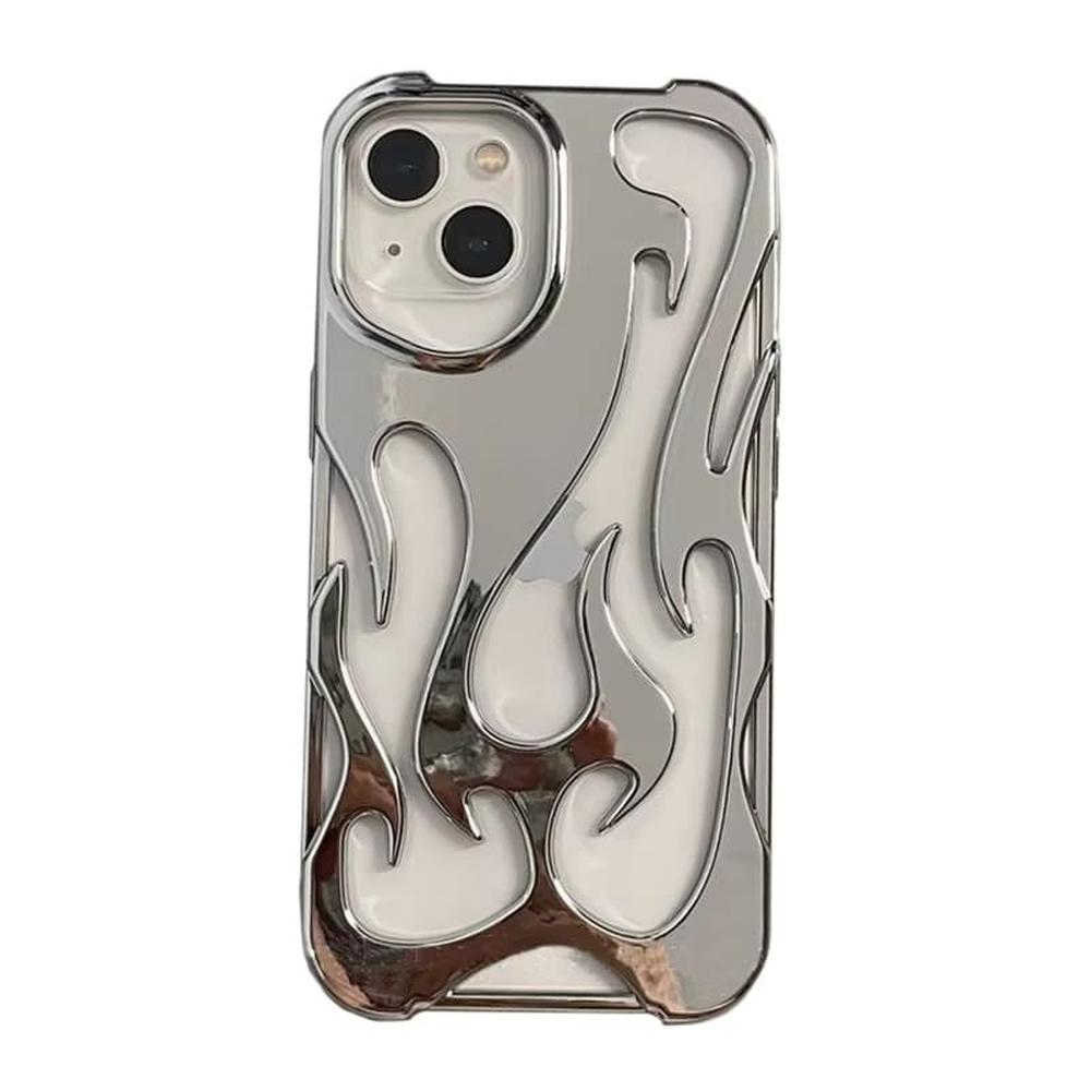 Flame-Patterned Vented iPhone Case with Shock Absorption and Heat Dissipation for iPhone 13, 14, 15, 16, 17, Air, Pro, Pro Max Models | Thomler