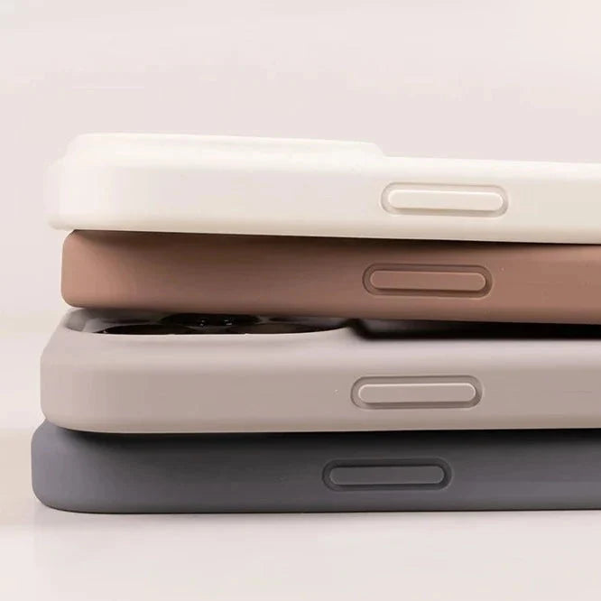 Silicone iPhone Case with Camera & Screen Protection for 14-17, Air, Pro, Max | Thomler