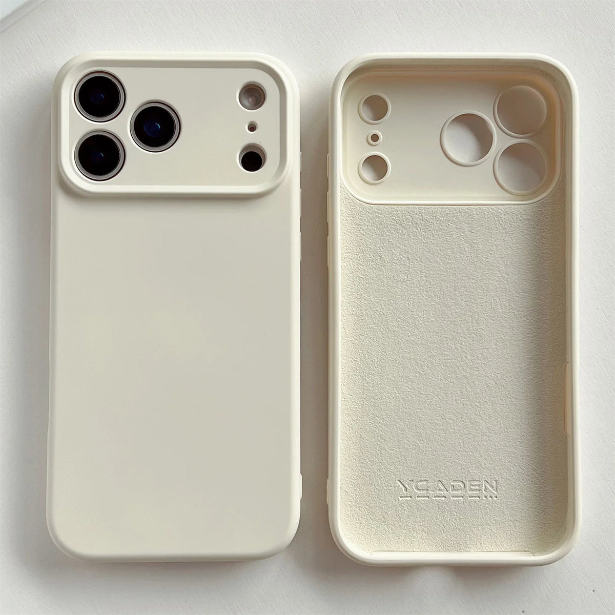 Silicone iPhone Case with Camera & Screen Protection for 14-17, Air, Pro, Max | Thomler