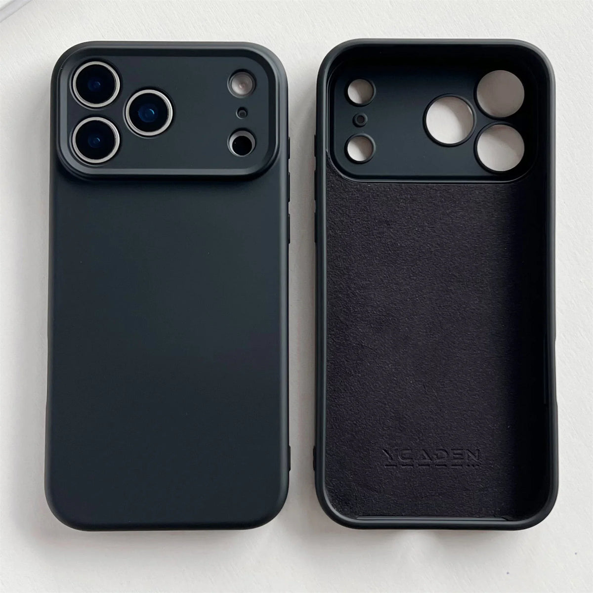 Silicone iPhone Case with Camera & Screen Protection for 14-17, Air, Pro, Max | Thomler