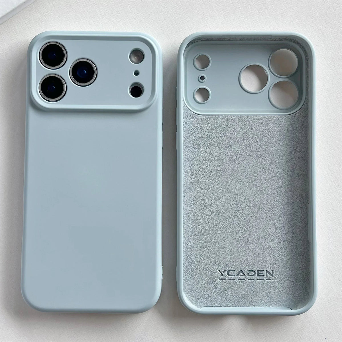 Silicone iPhone Case with Camera & Screen Protection for 14-17, Air, Pro, Max | Thomler