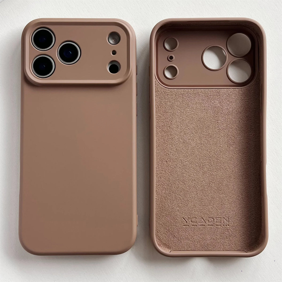 Silicone iPhone Case with Camera & Screen Protection for 14-17, Air, Pro, Max | Thomler
