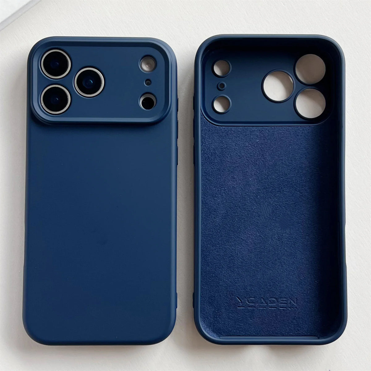 Silicone iPhone Case with Camera & Screen Protection for 14-17, Air, Pro, Max | Thomler