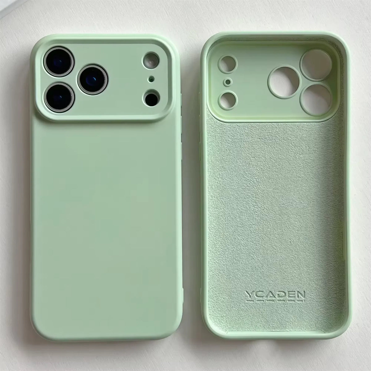 Silicone iPhone Case with Camera & Screen Protection for 14-17, Air, Pro, Max | Thomler