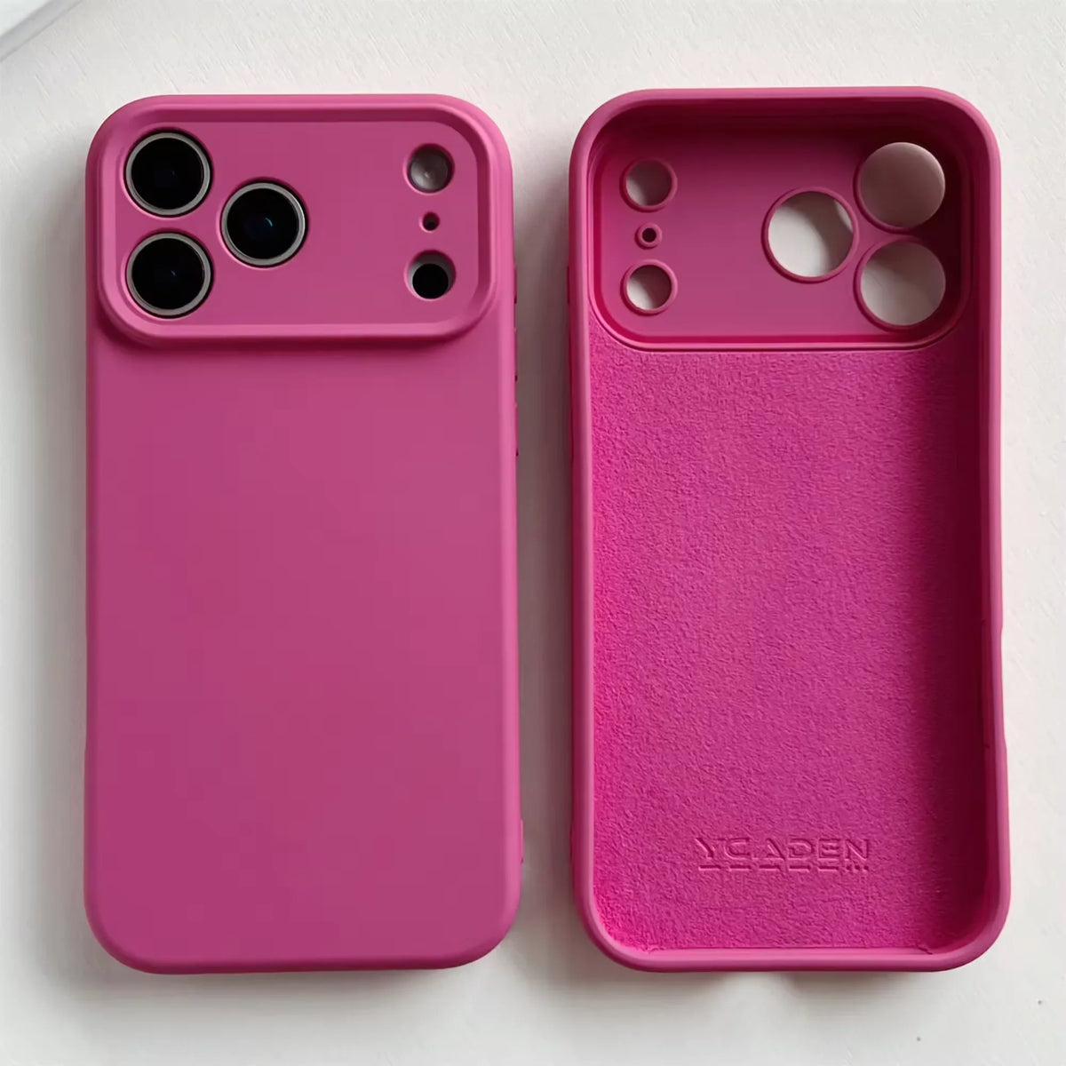 Silicone iPhone Case with Camera & Screen Protection for 14-17, Air, Pro, Max | Thomler