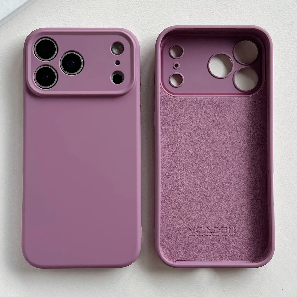 Silicone iPhone Case with Camera & Screen Protection for 14-17, Air, Pro, Max | Thomler