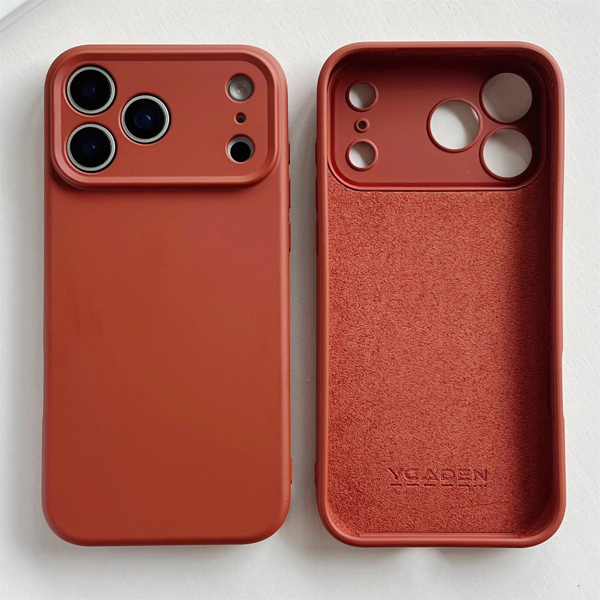 Silicone iPhone Case with Camera & Screen Protection for 14-17, Air, Pro, Max | Thomler