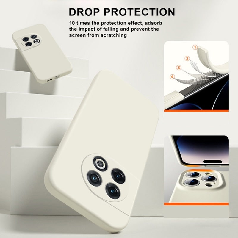 Soft-Touch Silicone Phone Case with Camera Protection for Android Models – Shock-Absorbing Cover with Raised Edges & Fingerprint-Resistant | Thomler