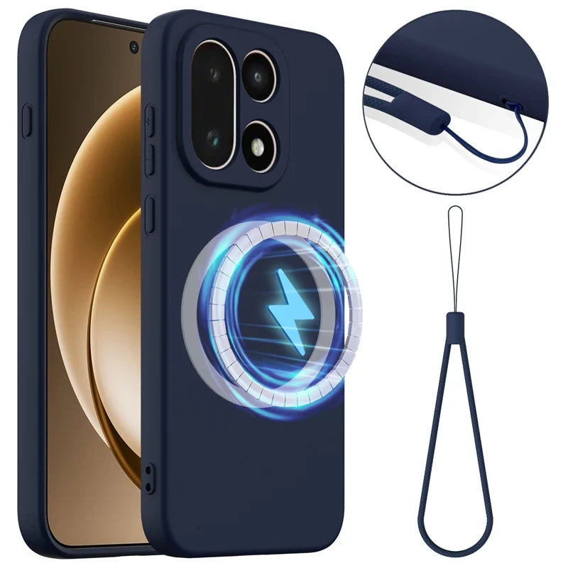Soft-Touch Silicone Phone Case with Camera Protection for Android Models – Shock-Absorbing Cover with Raised Edges & Fingerprint-Resistant | Thomler
