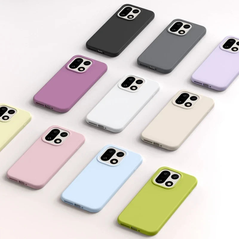 Soft-Touch Silicone Phone Case with Camera Protection for Android Models – Shock-Absorbing Cover with Raised Edges & Fingerprint-Resistant | Thomler