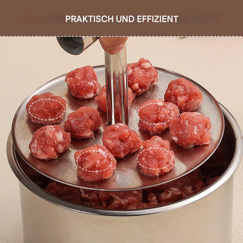 Stainless Steel Meatball Scoop Press Tool for Uniform Portion Control | Kitchen Helper for Cooking Meal Prep Rolling Ground Beef Turkey Chic | Thomler