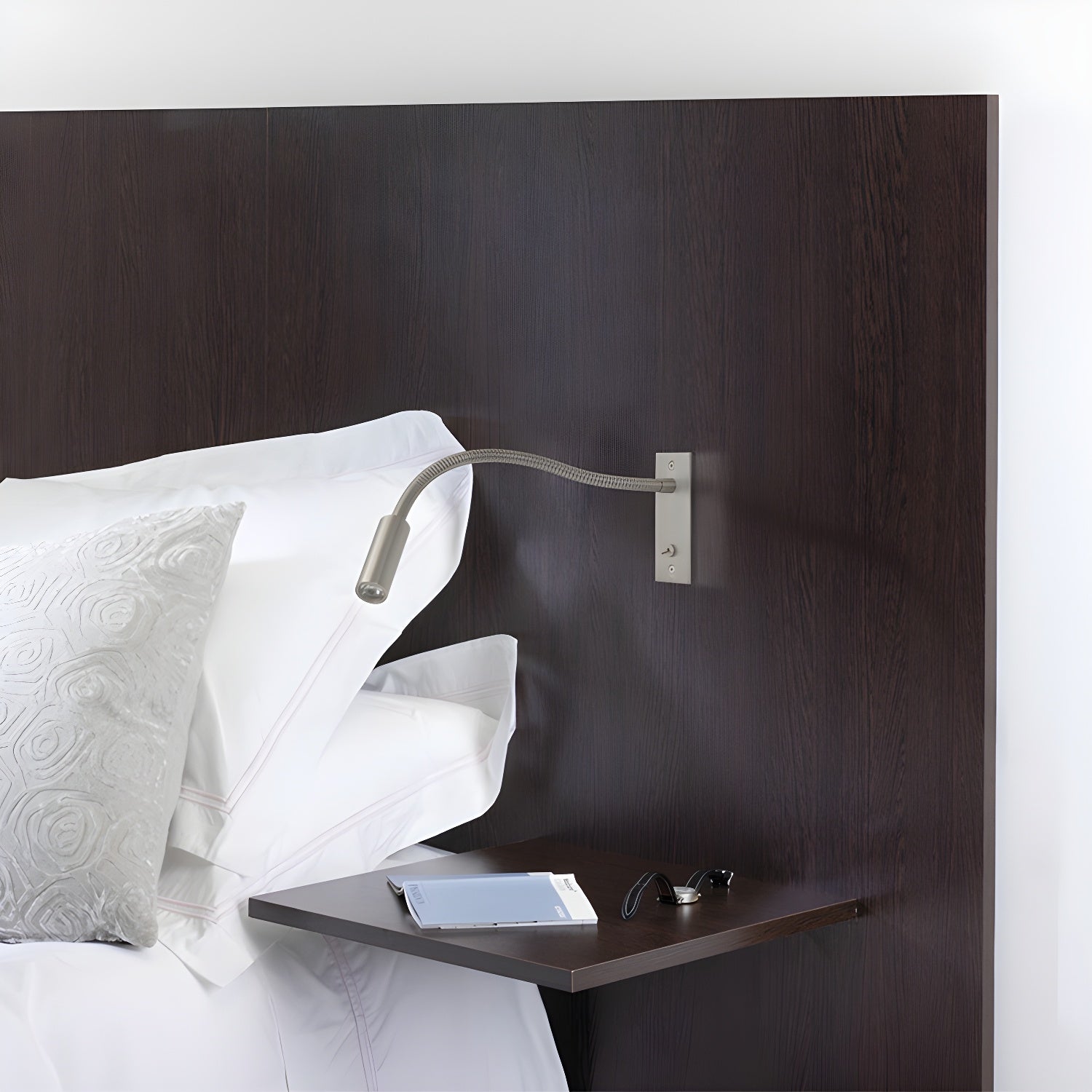 Wall Lamp Metal Flexible Gooseneck Integrated LED Black Bedroom Reading Task Light Modern Bedside Lighting | Thomler