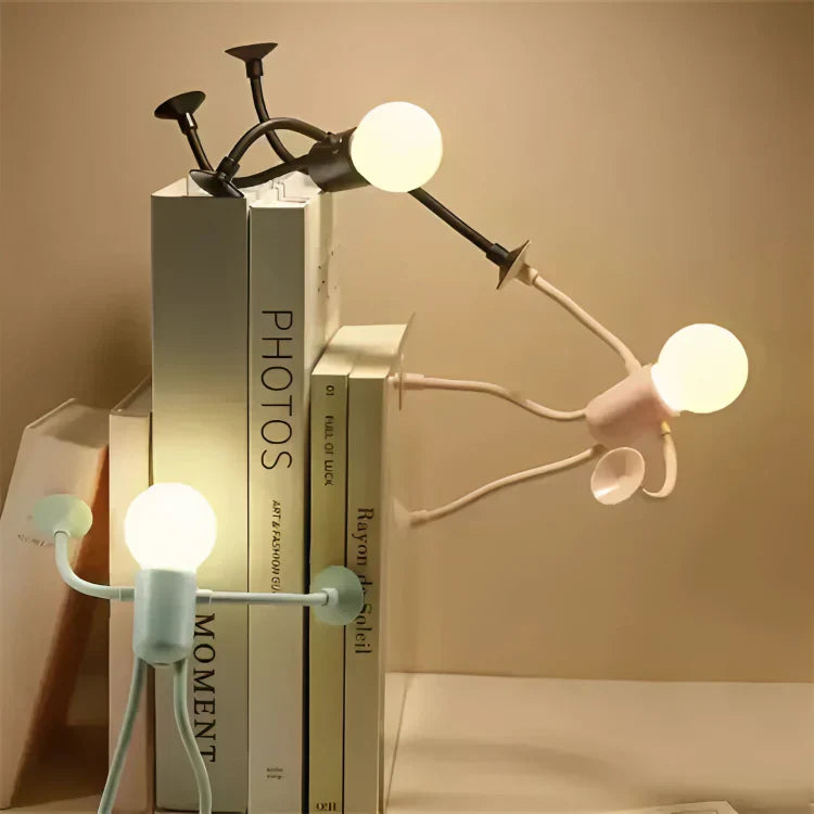 Table Lamp Flexible ABS Plastic 18.0 cm Warm White USB Rechargeable Bedroom Night Light Decorative Accent Lighting | Thomler