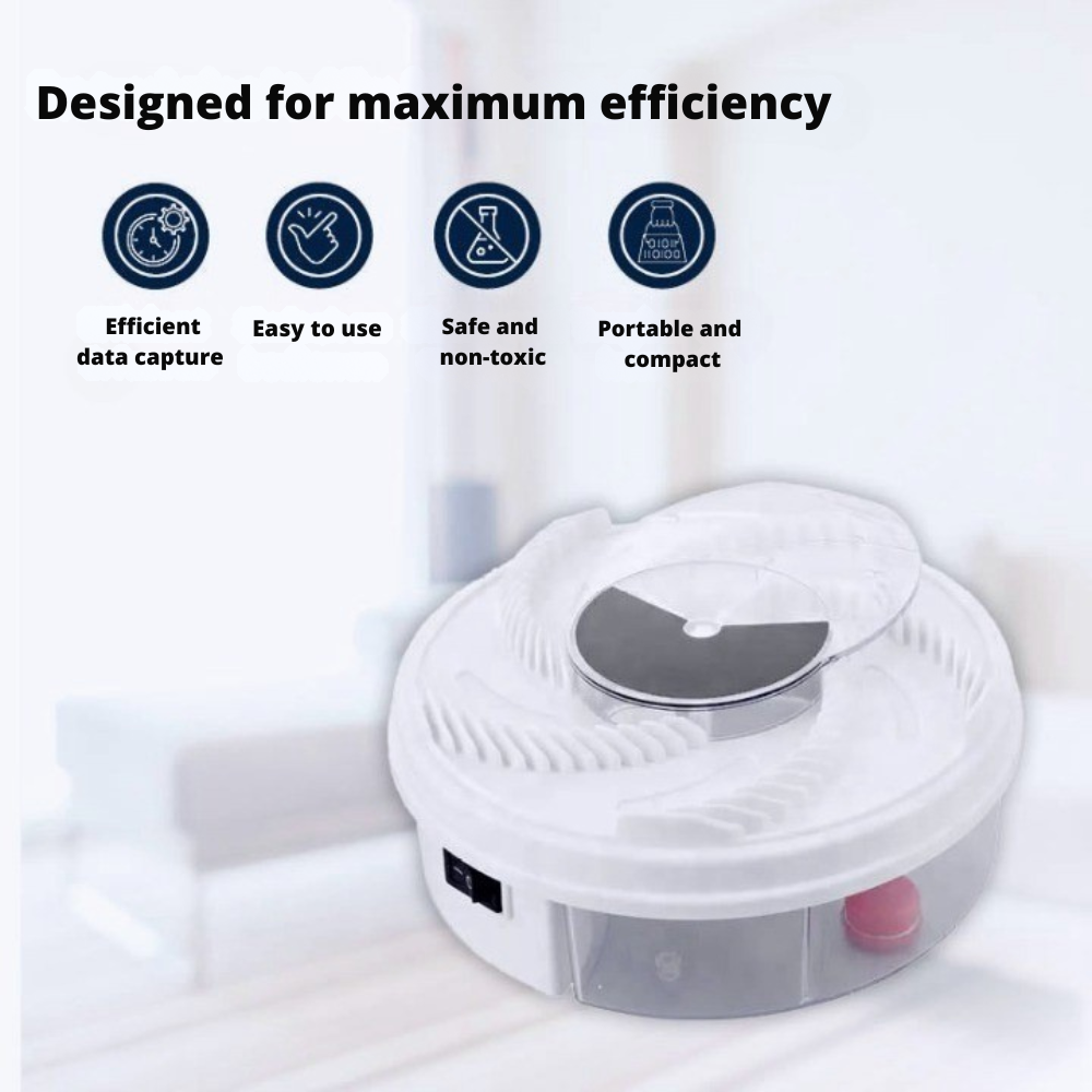 Automatic Fly Trap Catcher with Rotating Mechanism for Indoor & Outdoor Use Chemical-Free Pest Control Device for Kitchen Patio Camping | Thomler