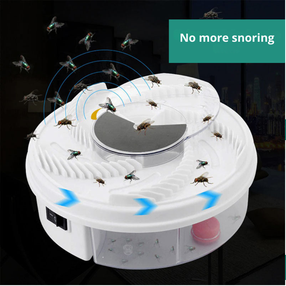 Automatic Fly Trap Catcher with Rotating Mechanism for Indoor & Outdoor Use Chemical-Free Pest Control Device for Kitchen Patio Camping | Thomler
